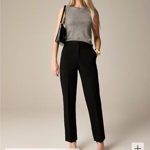 J.Crew Kate straight-leg pant in four-season stretch (black)